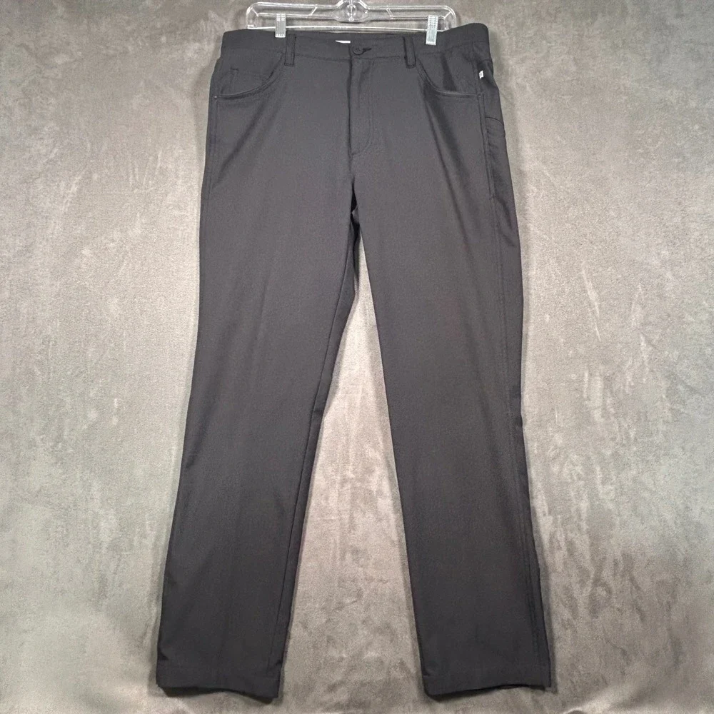 Ping Sensorcool Mens Golf Pants Black 34x33 Performance Trousers Five Pocket